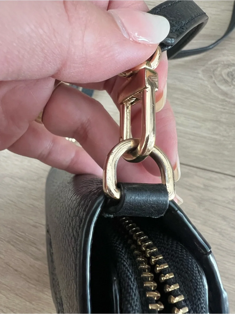 Tory Burch Black Leather Harper Crossbody Bag